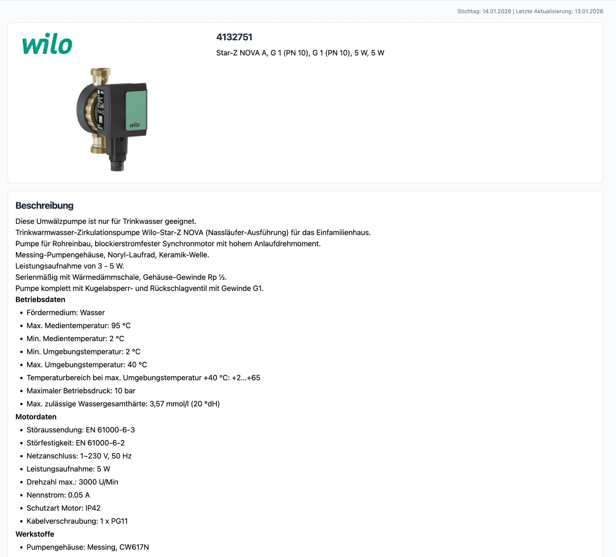 Produktdetails Artikelbeschreibung