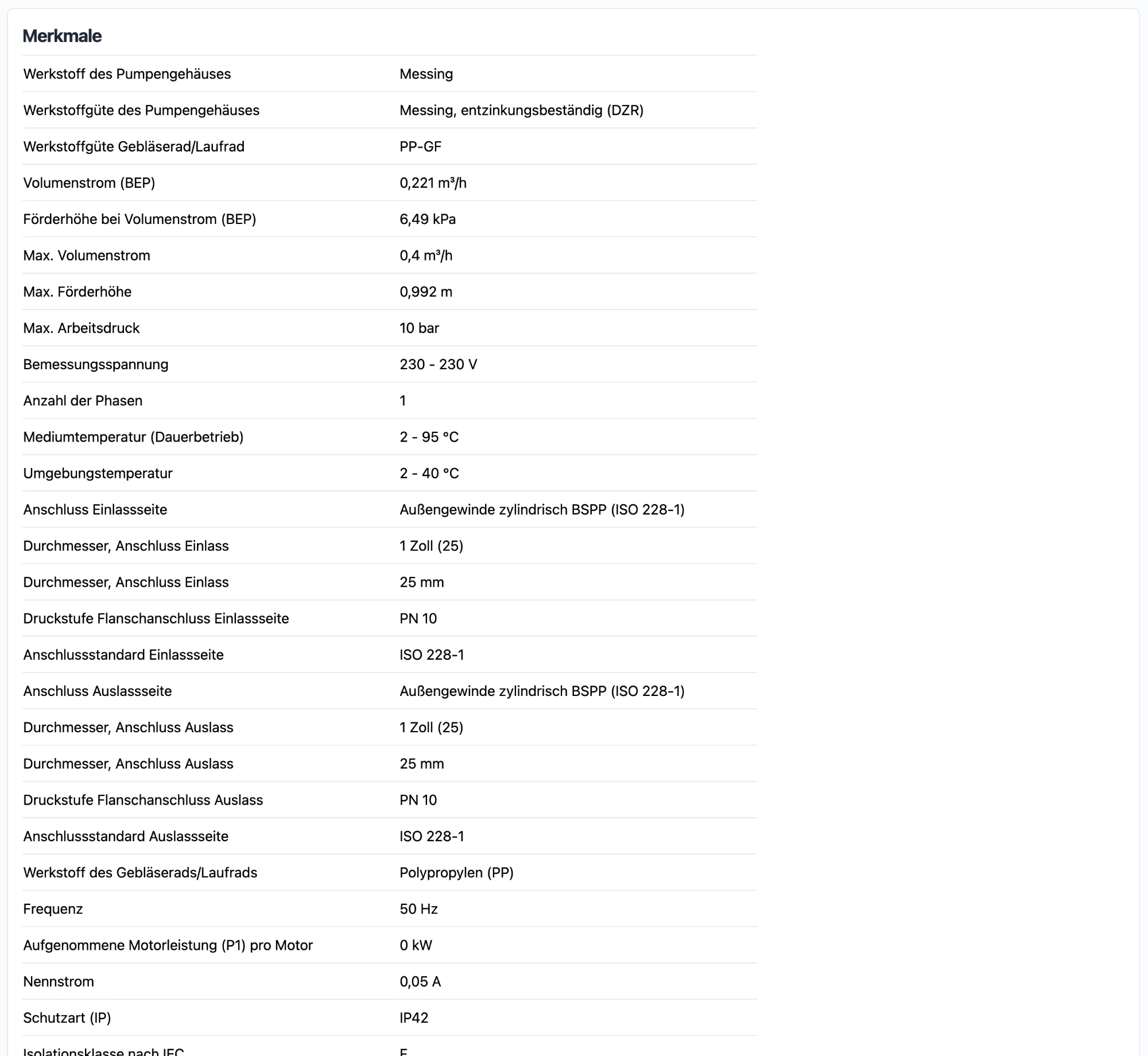 Produktdetails Technische Merkmale